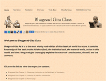 Tablet Screenshot of bhagavadgitaclass.com